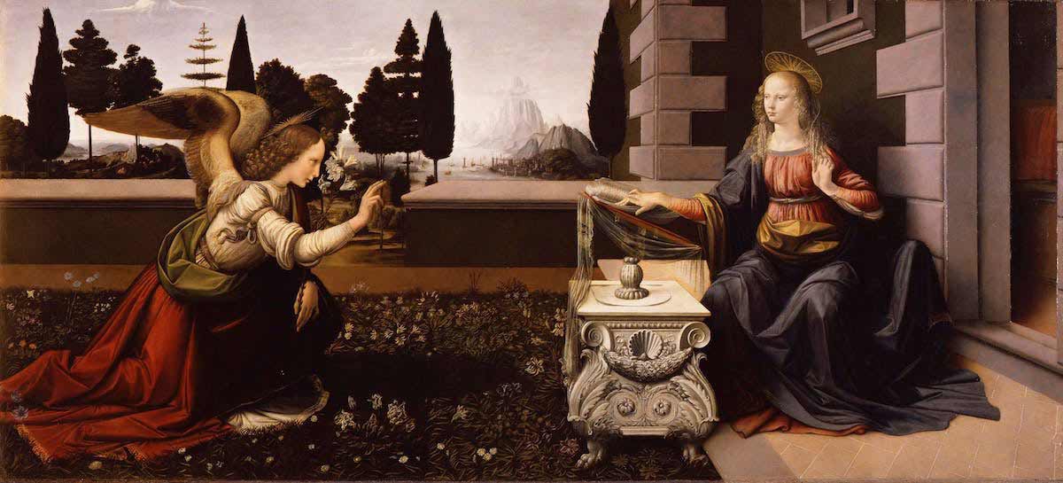 leonardo da vinci annunciation painting