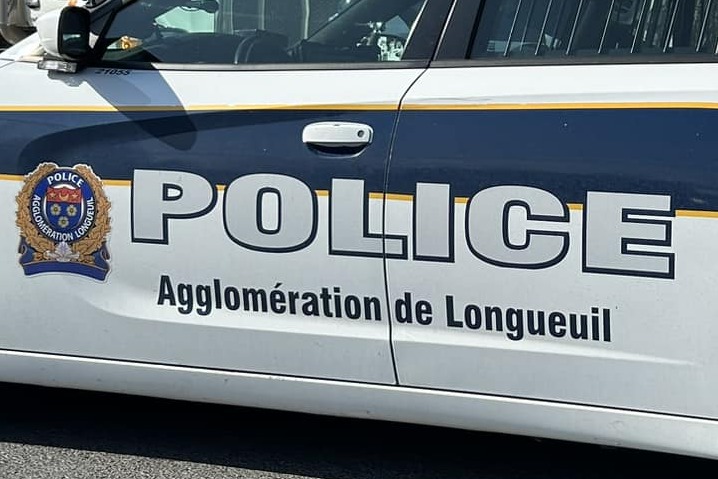 Police car, in part.