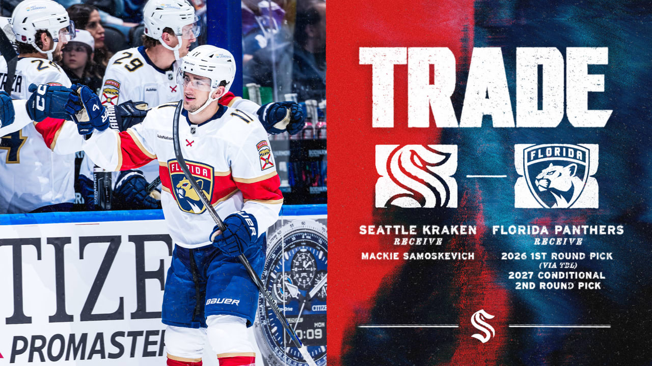 Kraken Acquire Panthers Wing Mackie Samoskevich