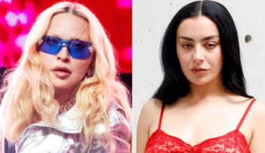 Madonna, Charli xcx Sit Together at YSL Men's Fashion Show in Paris