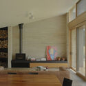 © Sean Fennessy Mansfield House / Field Office Architecture - Interior Photography, Wood, Lighting, Chair, Glass