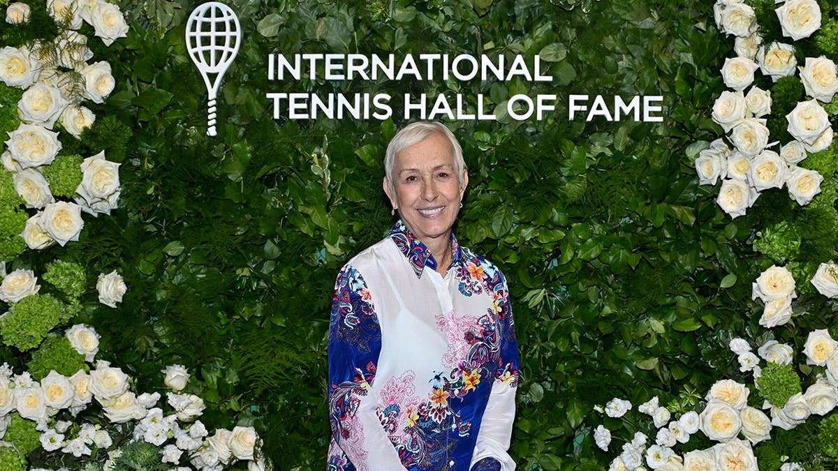 Martina Navratilova standing at the Legends Ball in New York City