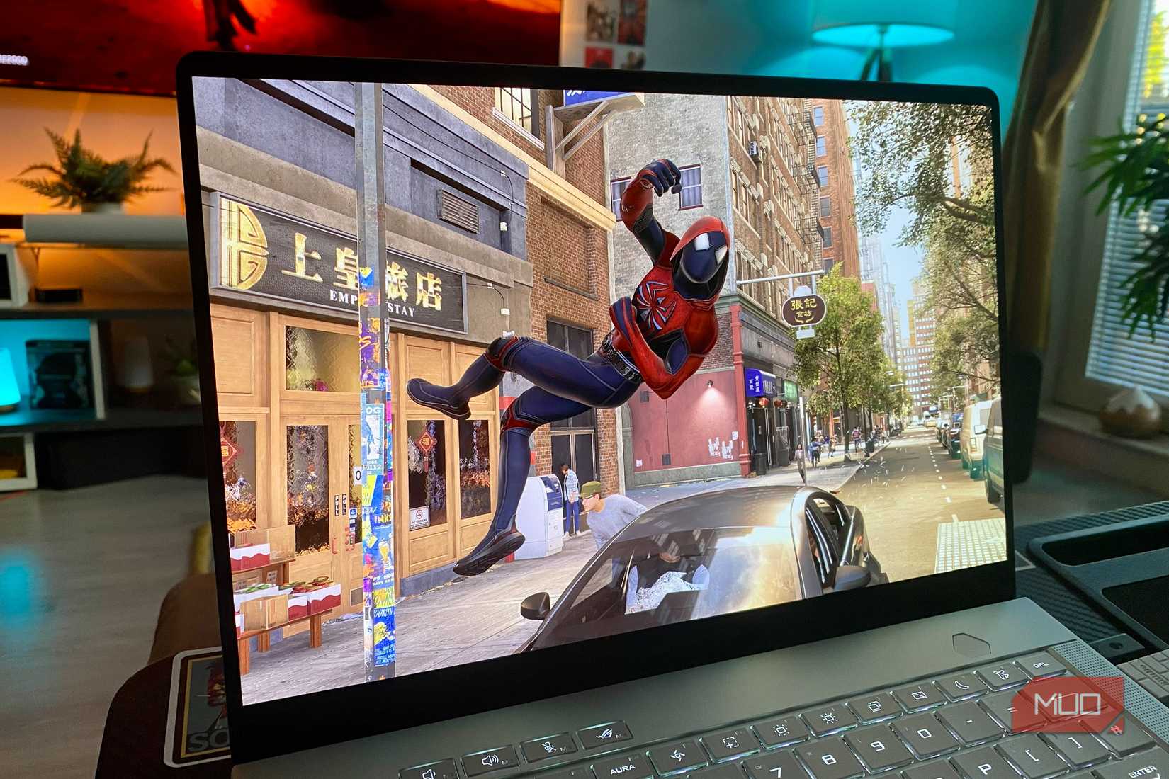 Marvel's Spider-Man 2 on an Asus ROG G14 (2025) gaming laptop