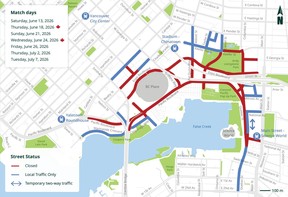 match day closures