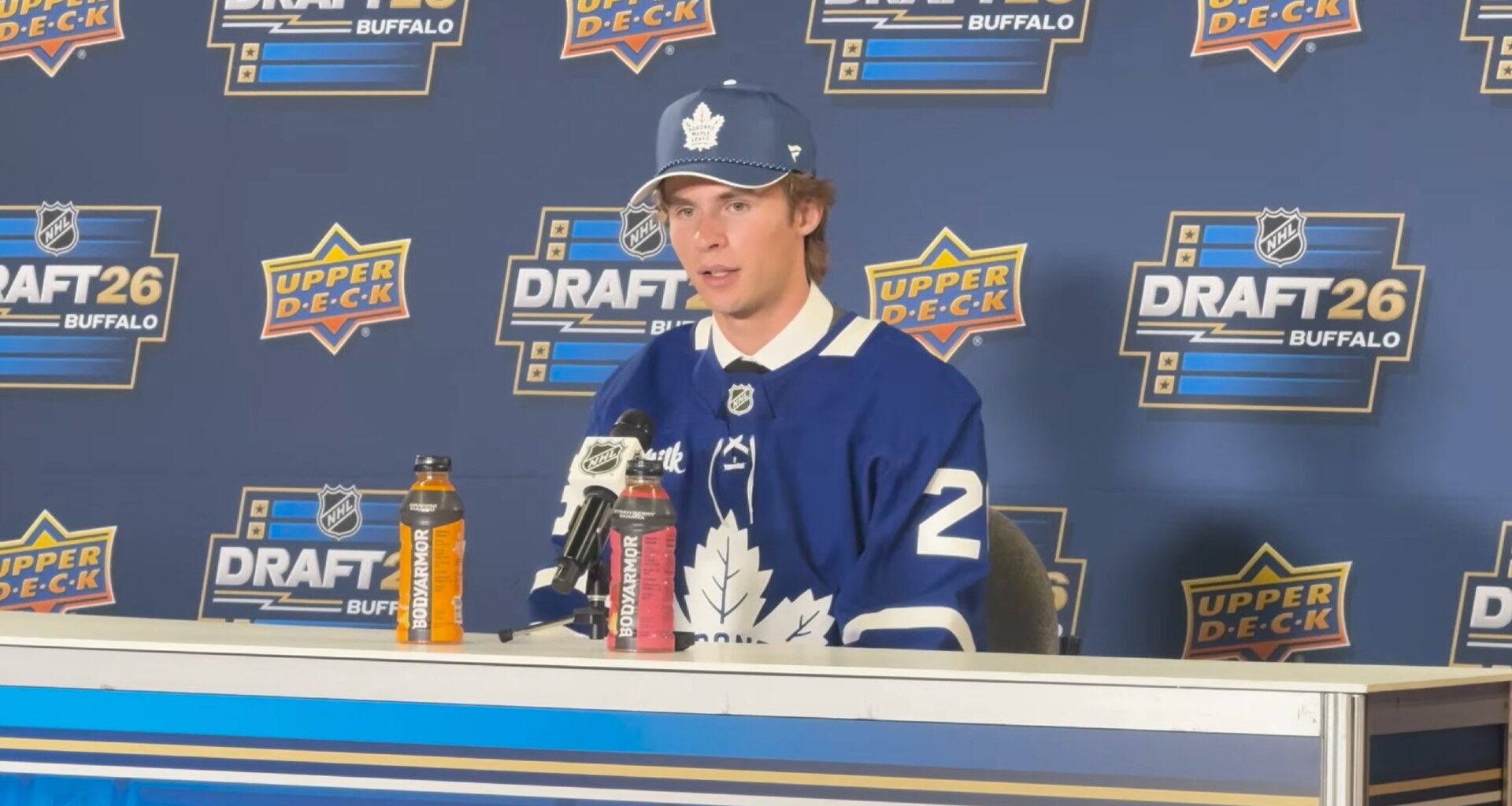 New Maple Leaf Gavin McKenna on the pressure of playing in Toronto: “Pressure is a privilege… When you play for that fan base and do well, it’s the best spot to be”