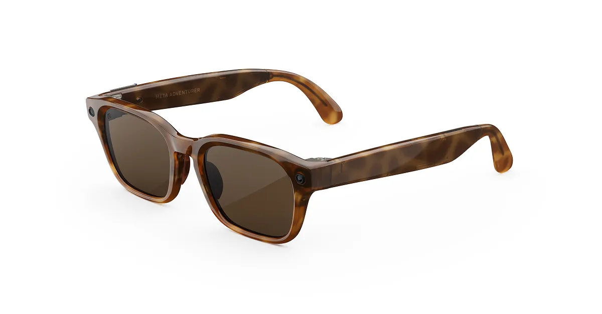 Tortoise Meta Adventurer AI Glasses - Brown Lenses - Meta Store