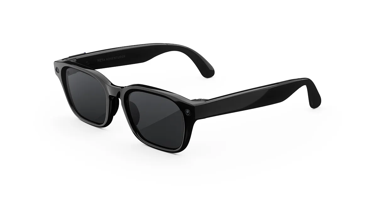 Black Meta Adventurer AI Glasses - Transitions Grey Lenses - Meta Store