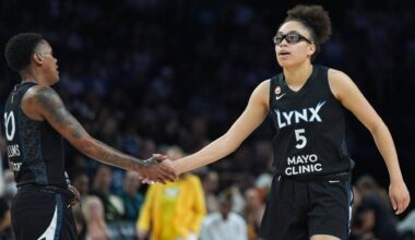 Olivia Miles sets WNBA rookie record with eight threes as Lynx beat Valkyries