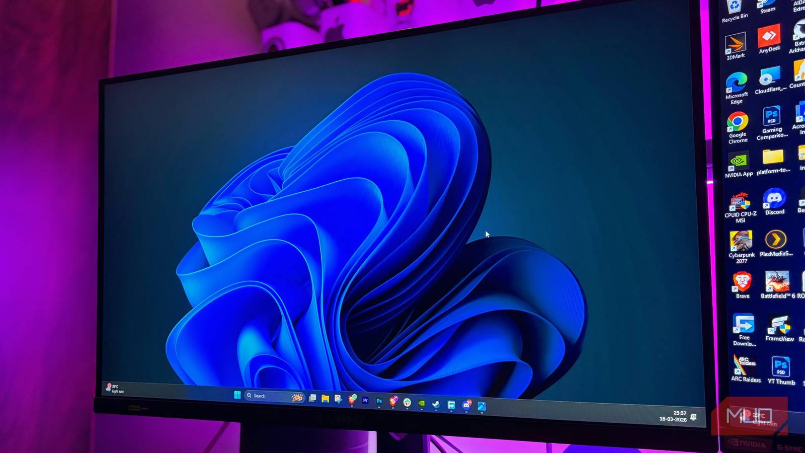 Your monitor has a better tearing fix than VSync, and it probably shipped switched off