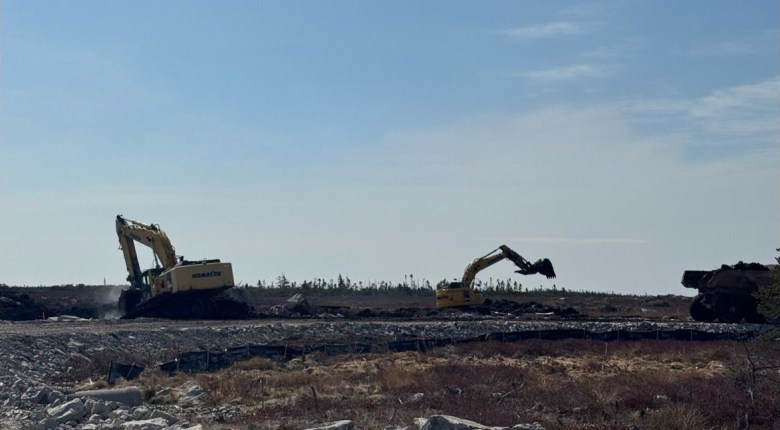 Construction at Spaceport Nova Scotia: Credit: Maritime Launch Services