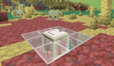 A Sulfur Spring with Sulfur Cubes, including one with Noor inside of it