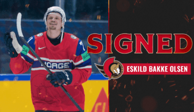 Senators sign forward Eskild Bakke Olsen to a one-year, entry-level contract