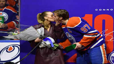 Connor McDavid of Edmonton Oilers NHL trade rumors grow after wife Lauren Kyle McDavid visit Montreal