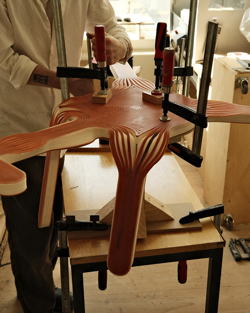 hand-bent after 3D printing, oberdoerfer & krebs' seating rethinks digital fabrication - 2