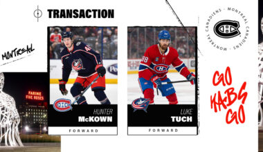 Canadiens acquire forward Hunter McKown from the Columbus Blue Jackets