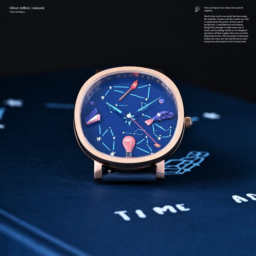 oliver jeffers x anicorn time and space watch 1