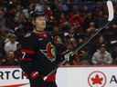 Brady Tkachuk is seen in an April 2026 file photo.
