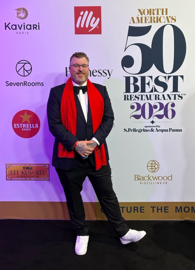 Chef Gus Stieffenhofer-Brandson at NA 50 Best Restaurants