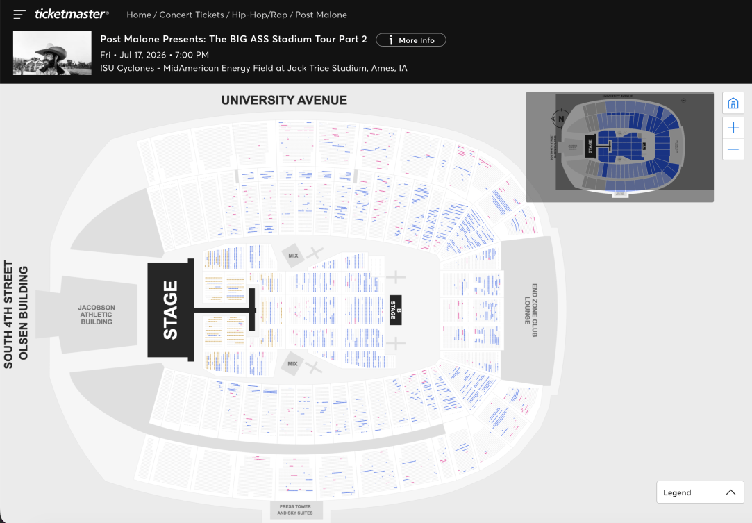 Post Malone Ticket Sales Ames