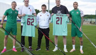 Protas brothers visit Belarus national soccer team, swap hockey sticks for jerseys