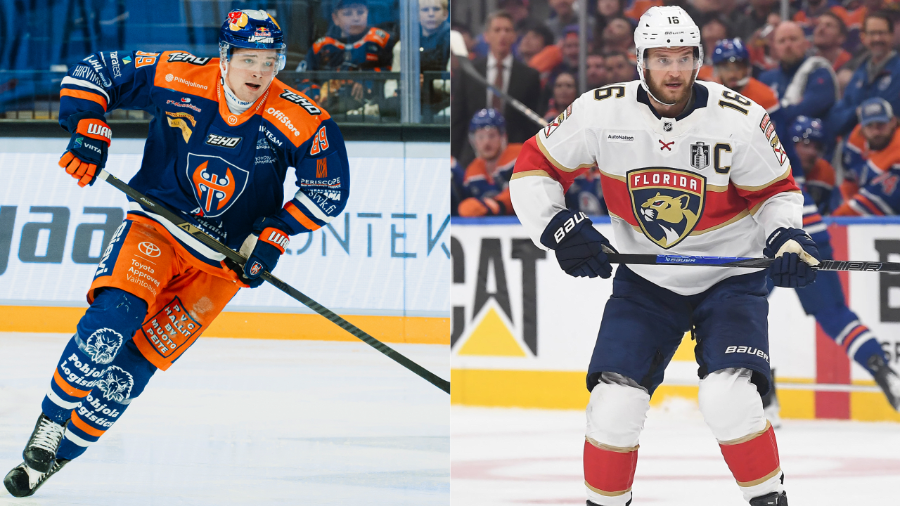 Suvanto learning from idol Barkov prior to 2026 NHL Draft