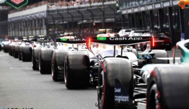 Cars in pit lane, Albert Park, 2026