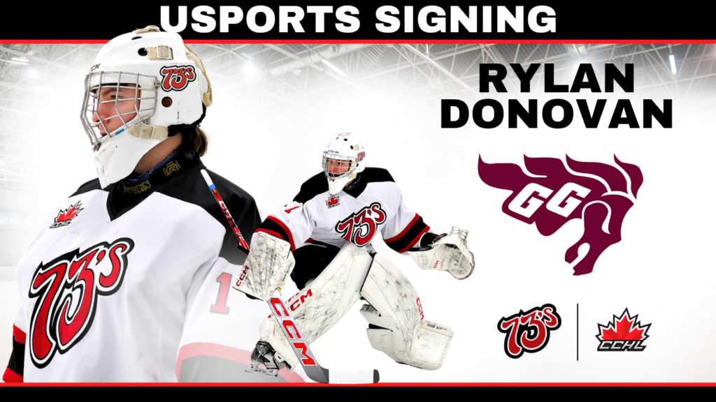 73’s Donovan Commits to USports University of Ottawa | CCHL