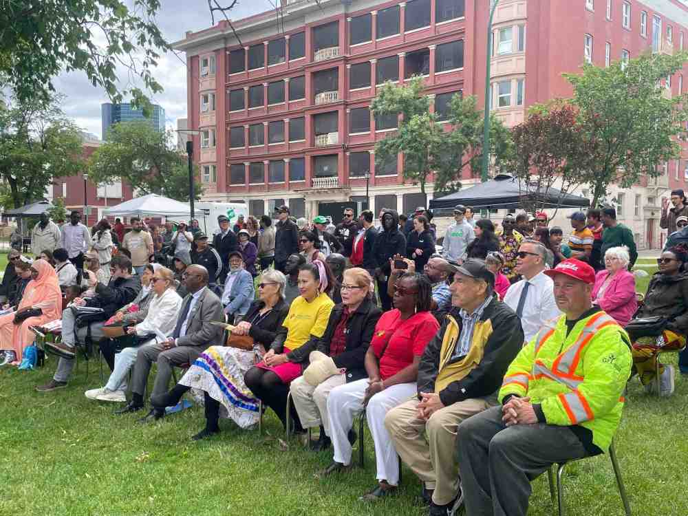 Tiago Resko / Free Press
Newcomers of all backgrounds shared their stories and showcased their cultures as World Refugee Day was celebrated Thursday at Central Park in downtown Winnipeg.