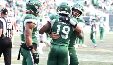 ‘We. Are. Back.’: Saskatchewan Roughriders stage late-game comeback to open CFL season with win over B.C. Lions