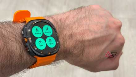 Samsung's Galaxy Watch Ultra showing workouts you can select to launch