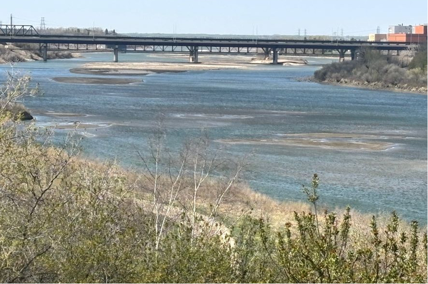 Sandbars in South Saskatchewan River.