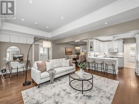 Kitchen and living space in Mississauga home once owned by KFC founder Colonel Sanders, now up for sale.