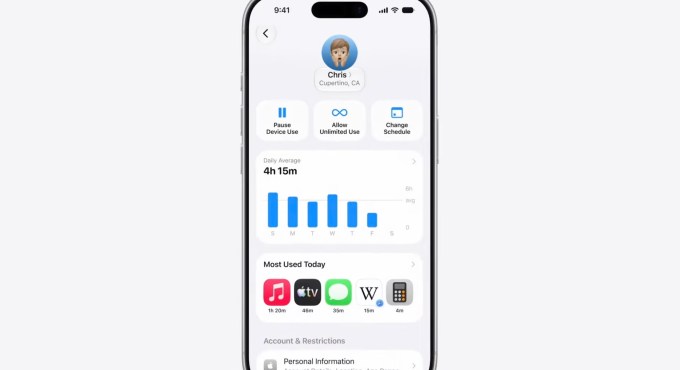 Apple's new parental controls, demoed during WWDC 2026