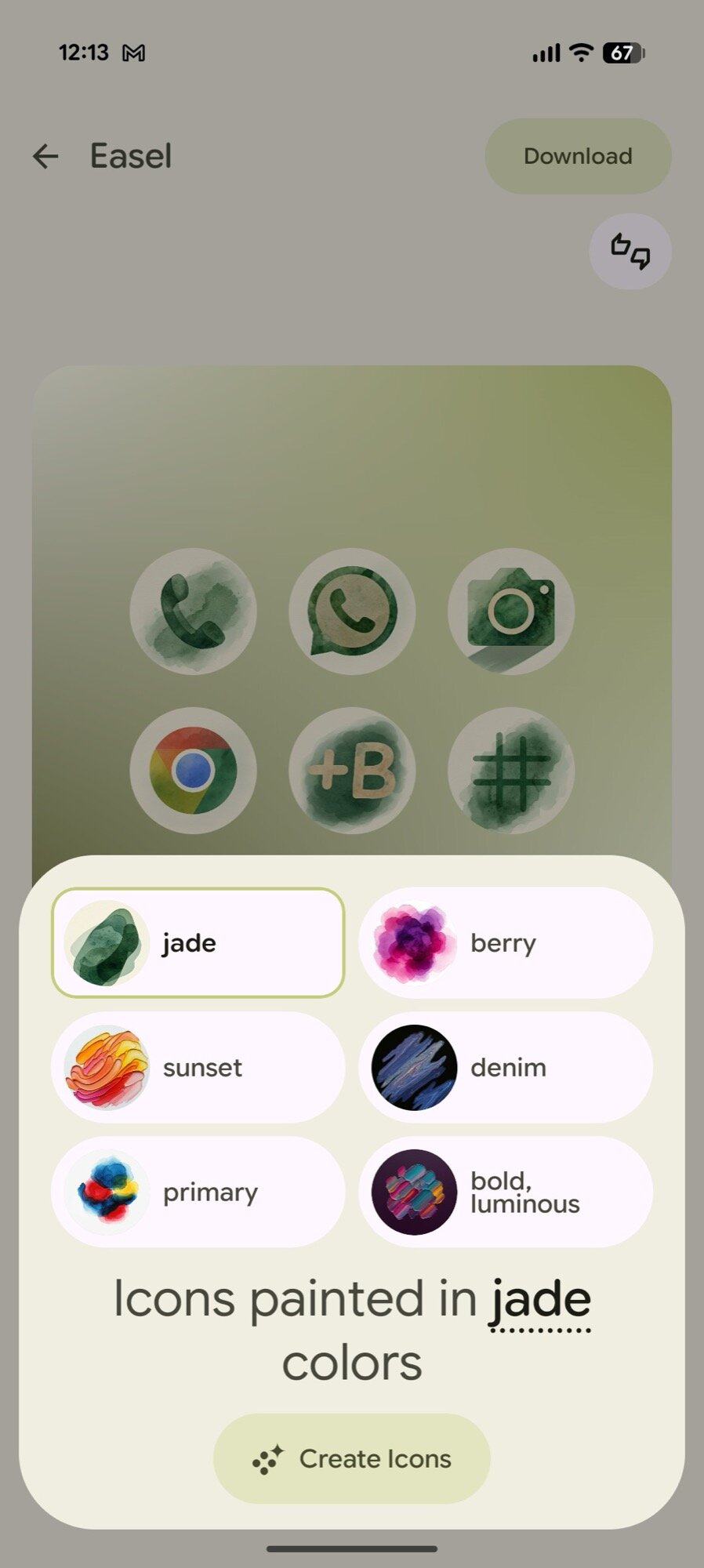 screenshot android 16 qpr3 wallpaper style icons create easel