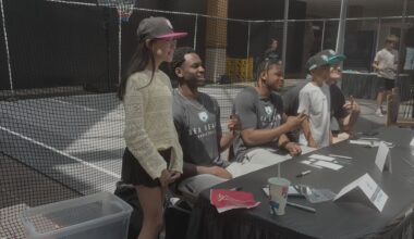 ‘We have the best fans’: Winnipeg Sea Bears get up close with fans at CF Polo Park