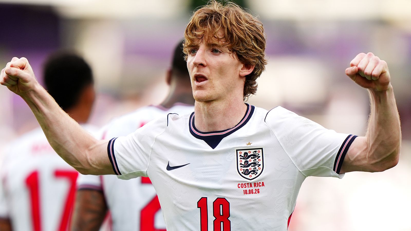 Anthony Gordon scored England's second goal against Costa Rica