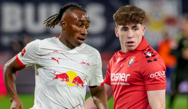 Yan Diomande and Victor Munoz