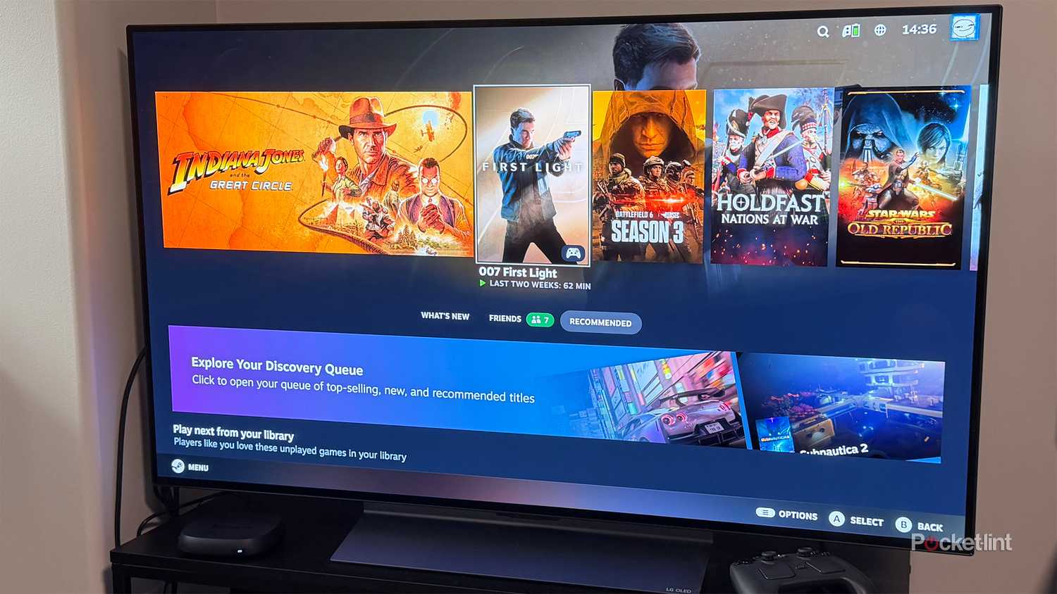 Steam Big Picture on LG TV.