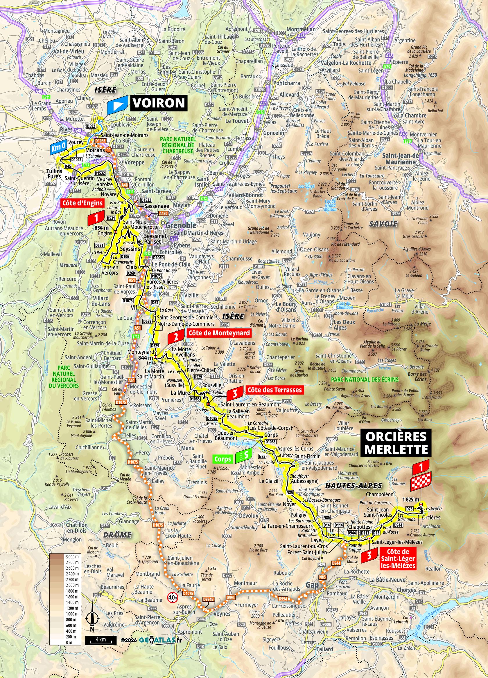 Route information for the 2026 Tour de France