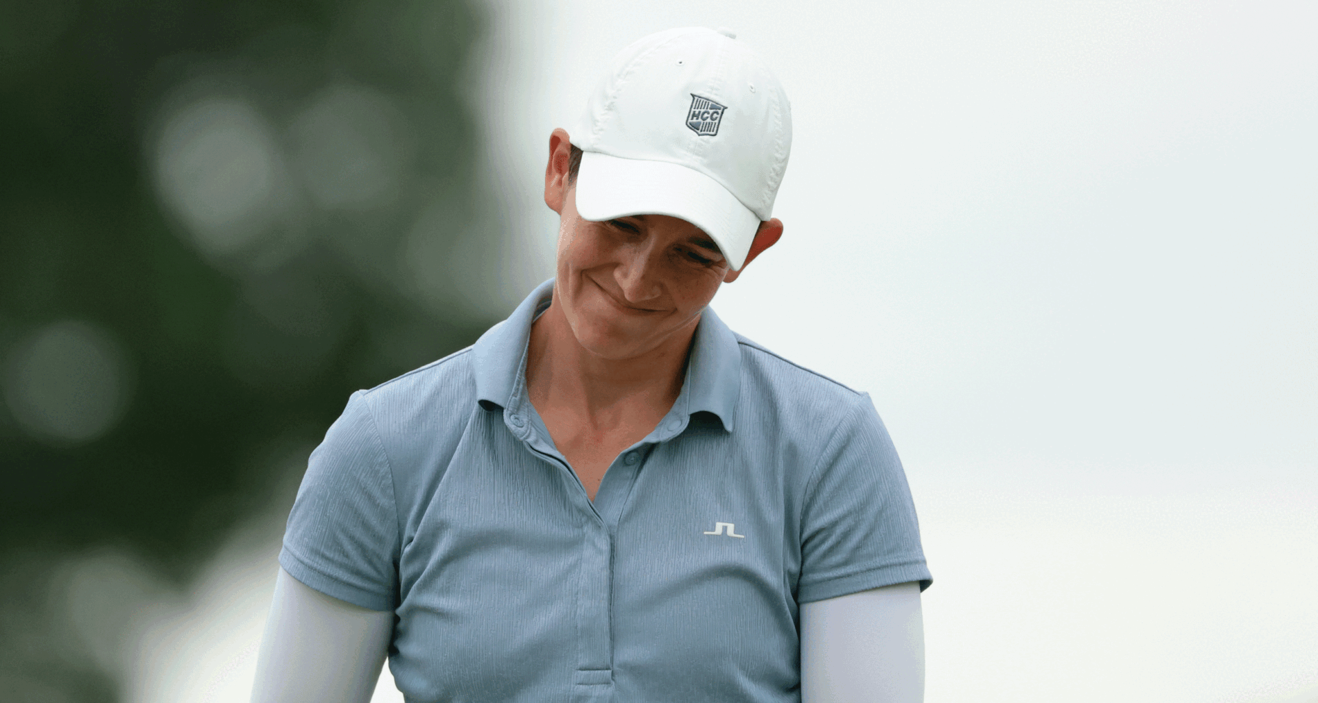 Dewi Weber pulls a pained expression on her face at the 2026 KPMG Women's PGA Championship