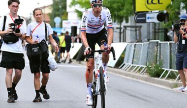 MONTROND-LES-BAINS, FRANCE - JUNE 10: (EDITOR&rsquo;S NOTE: Image contains graphic content.) Samuel Watson of Great Britain and Netcompany INEOS Cycling Team injured after the 78th Tour Auvergne-Rhone-Alpes 2026, Stage 4 a 167.4km stage from Le Puy-en-Velay to Montrond-les-Bains / #UCIWT / on June 10, 2026 in Montrond-les-Bains, France. (Photo by Dario Belingheri/Getty Images)
