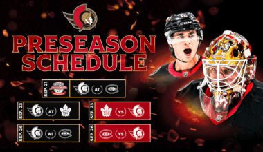 Ottawa Senators announce five-game 2026-27 pre-season schedule