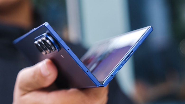 Someone holding the Galaxy Z Fold7