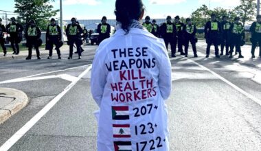 Shut Down CANSEC campaign mobilizes hundreds to challenge annual weapons show at Cohere Centre in Ottawa