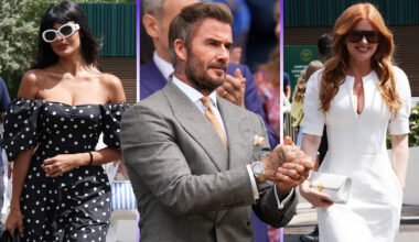 Wimbledon's celebrity season begins with Bad Bunny, the Beckhams and a whimsical pair of heels
