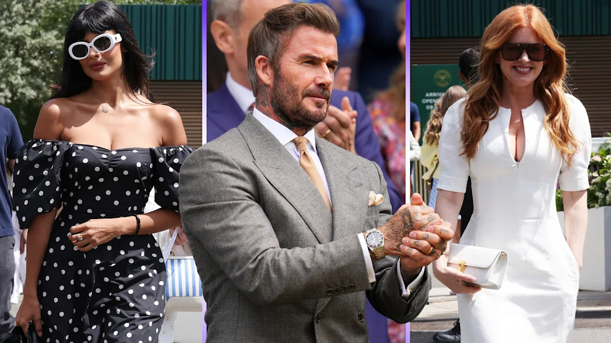 Wimbledon's celebrity season begins with Bad Bunny, the Beckhams and a whimsical pair of heels