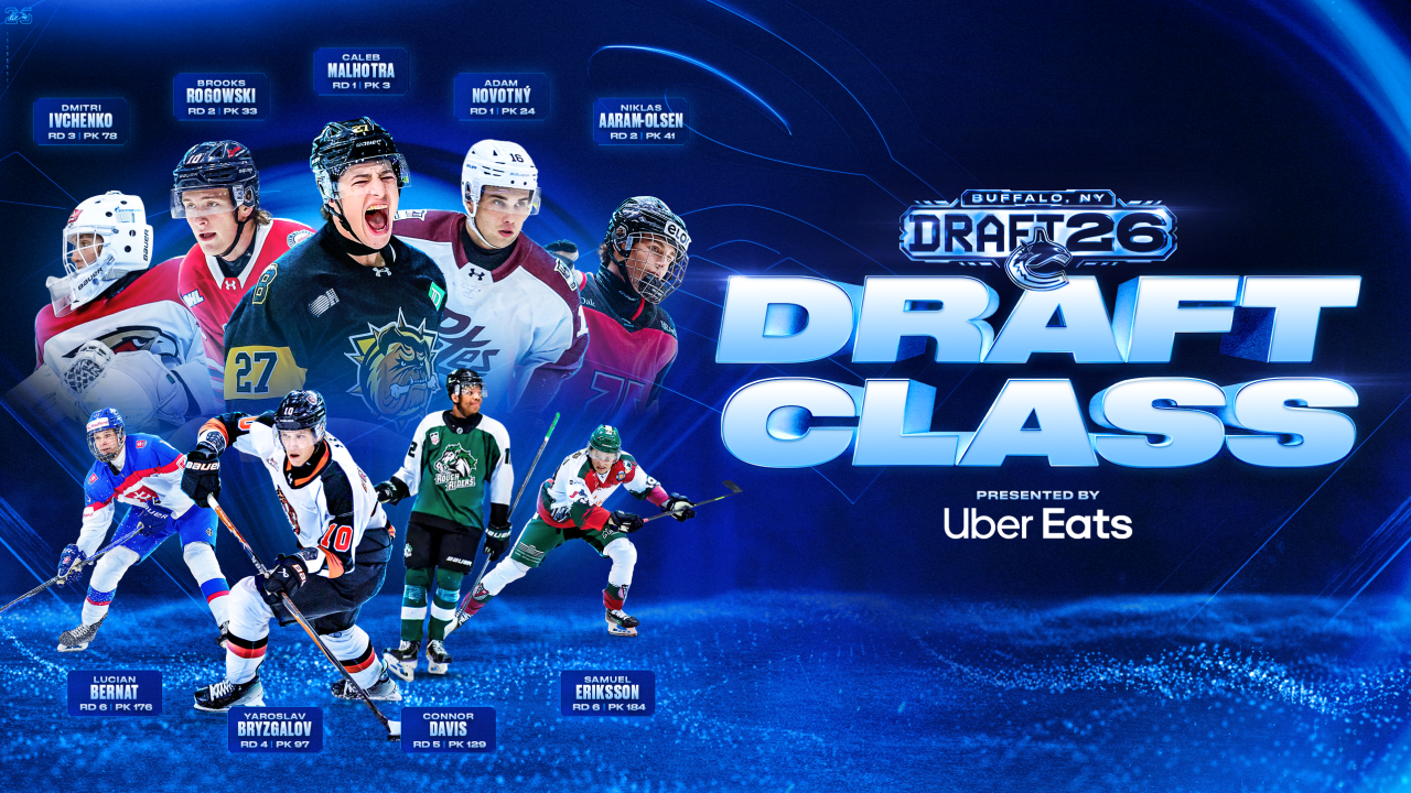 CANUCKS SELECT NINE PLAYERS AT THE 2026 NHL ENTRY DRAFT