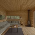 © Juan Benavides Trestle Cabin / Miller Hull Partnership - Interior Photography, Living Room, Wood, Beam