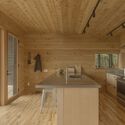 © Juan Benavides Trestle Cabin / Miller Hull Partnership - Interior Photography, Kitchen, Wood, Countertop