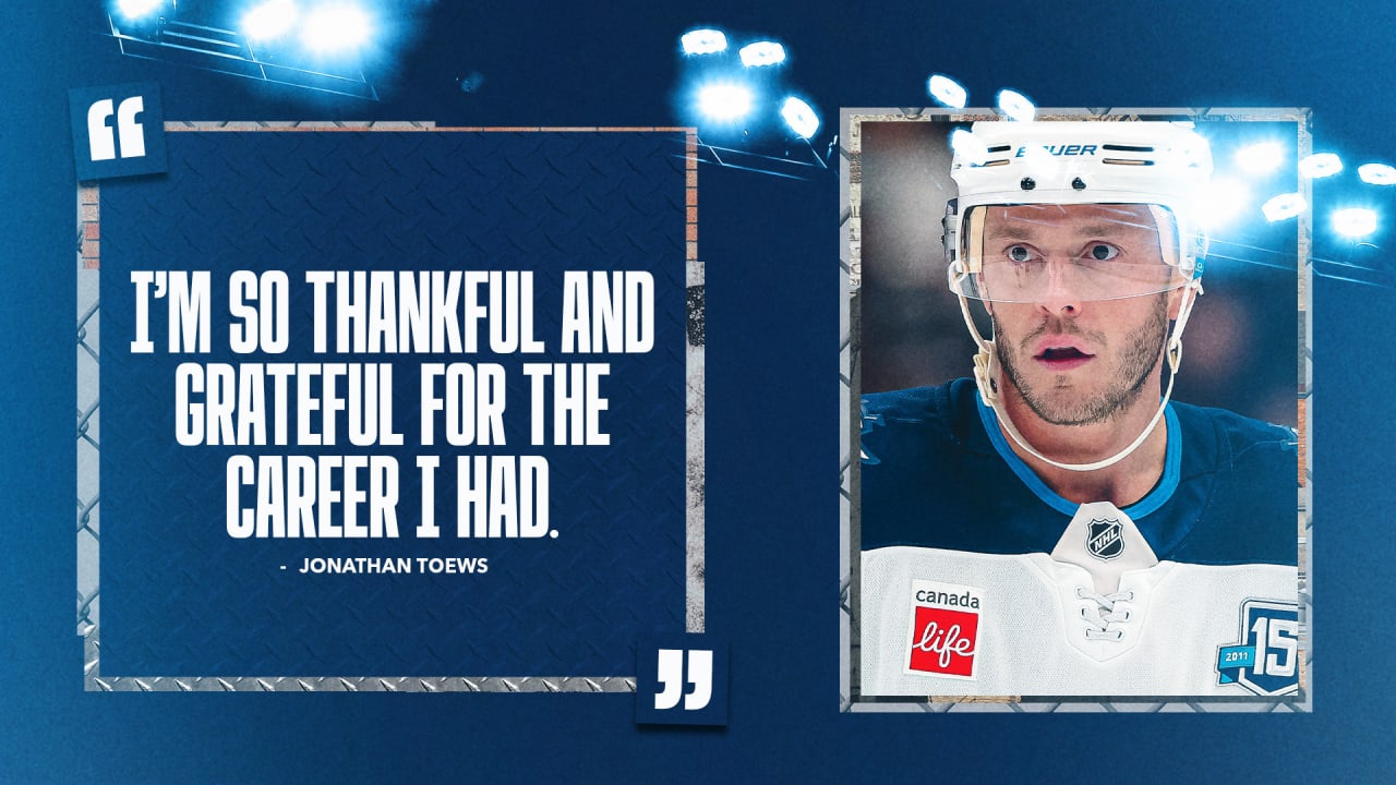 Toews calls it a career after one final season in Winnipeg